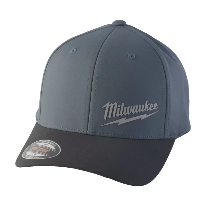 Шапка с козирка Milwaukee 4932493102, BCP сива/синя
