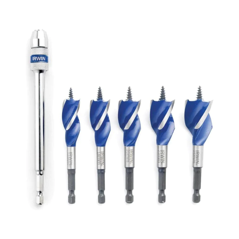 Wood drill bits with holder Irwin 1922007, 5 pcs, 16 - 25 mm