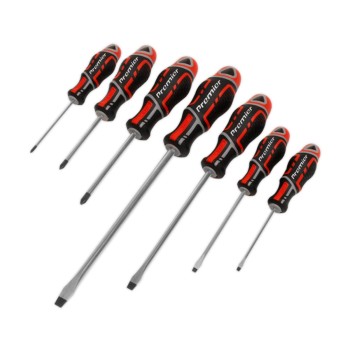 Set of screwdrivers Sealey AK4325, 7 pcs, SL, PZ