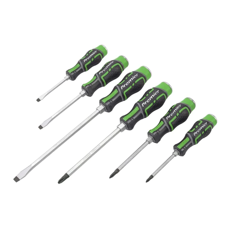 Set of screwdrivers Sealey AK4940HV, 6 pcs, Hi-Vis