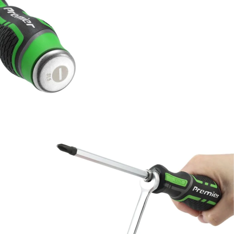 Set of screwdrivers Sealey AK4940HV, 6 pcs, Hi-Vis