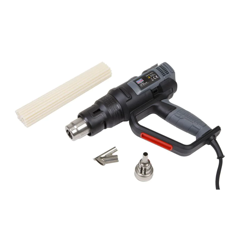 Sealey HS102K hot air gun kit, 2000W, 50-600°C