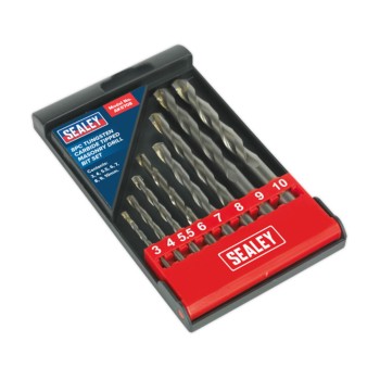 Set of masonry drill bits Sealey AK5708, 8 pcs, 3-10 mm