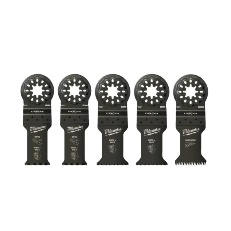 Milwaukee oscillator knife set 48906115, Multi Material, 5 pcs