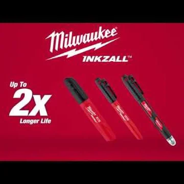 Milwaukee black marker and tablet pen 48223101 / INKZALLTM STYLUS & BLACK MARKER 2in1