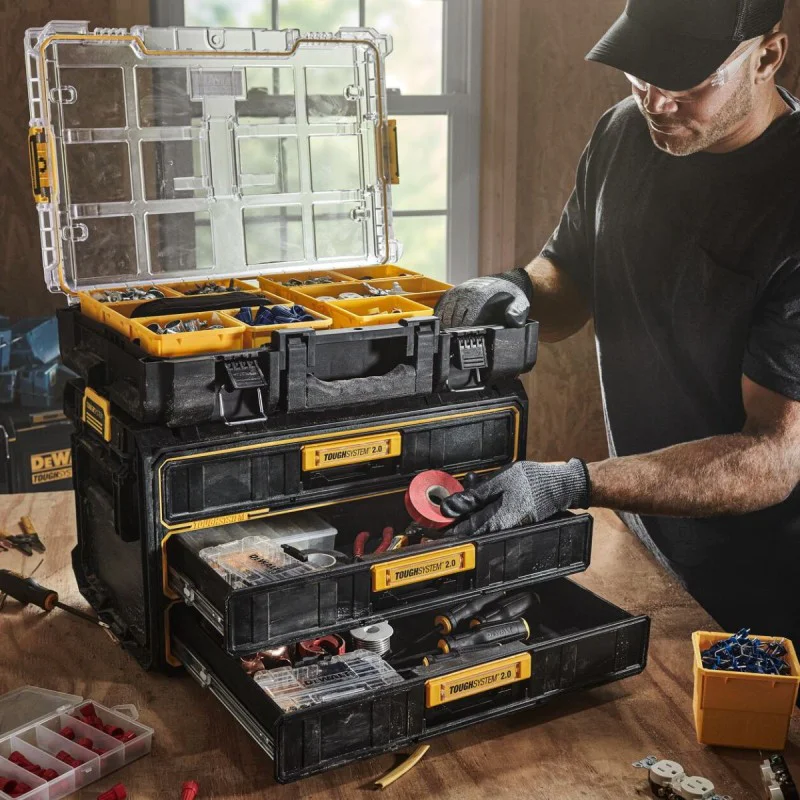 Case with drawers Dewalt DWST08330, Toughsystem 2.0, 554x313x320 mm.