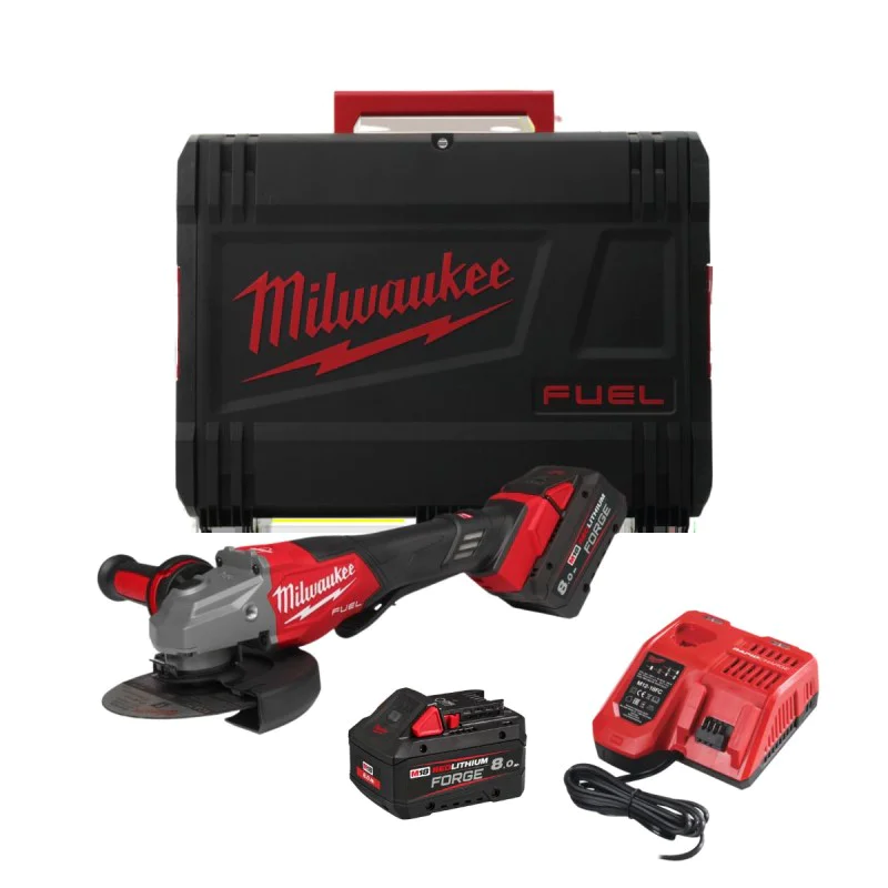 Cordless angle grinder Milwaukee M18 FHSAG125XPDB2-802X, 18V, 125mm, 4933493418