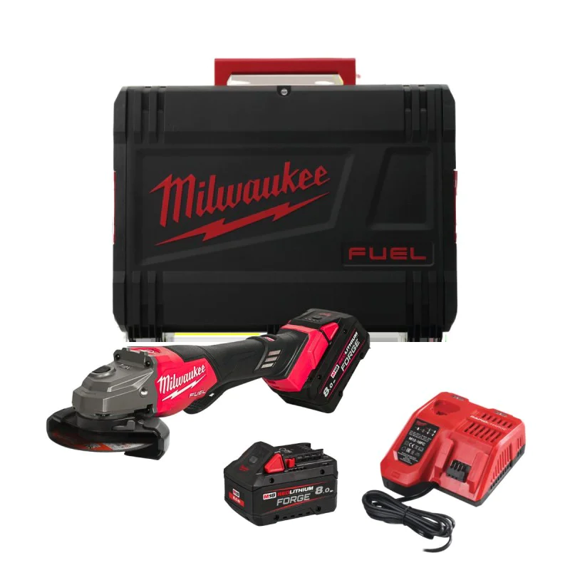 Cordless angle grinder Milwaukee M18 FHSAGO125VXPDB2-802X, 18V, 125mm, 4933493420