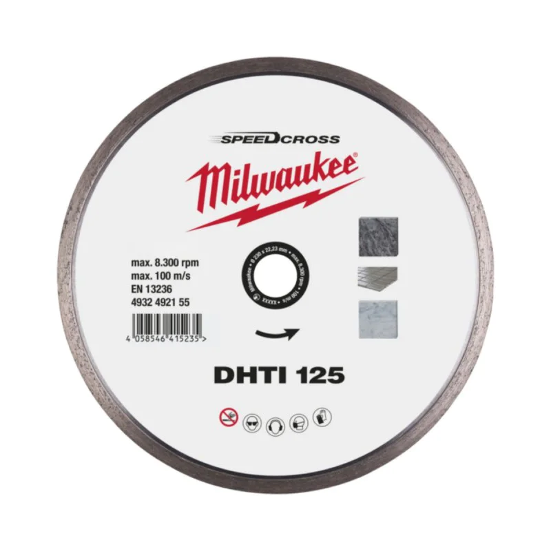 Milwaukee diamond disc 4932492155, 125x22.23x2.3mm, DHTi