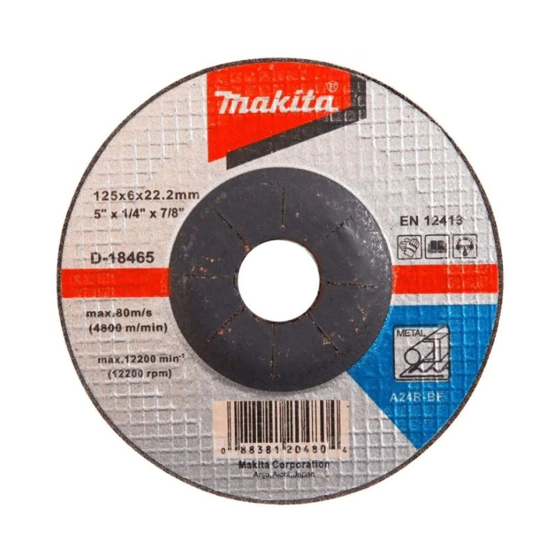 Grinding wheel Makita D-18465, A24R, 125 mm