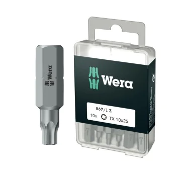 Комплект битове Wera 05072406001, TX10, 10 бр, 25 мм