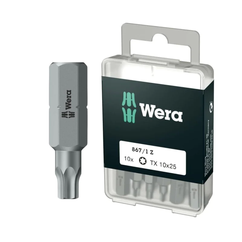 Wera bit set 05072406001, TX10, 10 pcs, 25 mm
