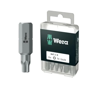 Комплект битове Wera 05072407001, TX15, 10 бр, 25 мм