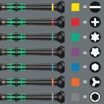 Комплект прецизни отвертки Wera 05118152001, 6 бр, 2035/6 B Elektroniker