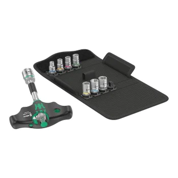 T-handle set with ratchet and inserts Wera 05023470001, 9 pieces