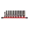 Milwaukee impact socket set 4932480455, 8-19 mm, 3/8