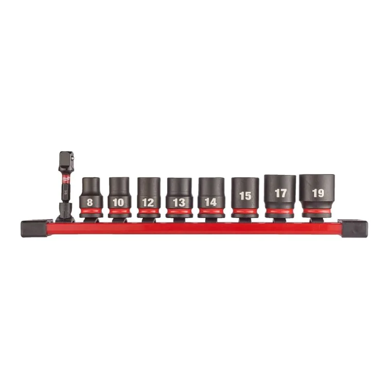 Milwaukee impact socket set 4932480454, 8-19 mm, 3/8
