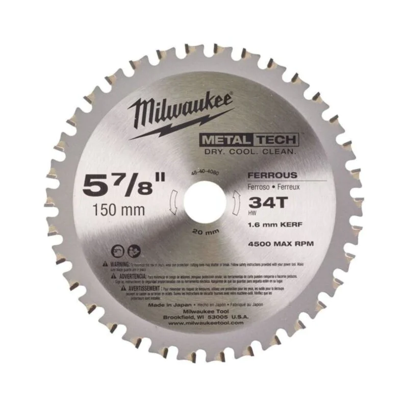Milwaukee metal saw blade 48404080, 150x1.6x20mm