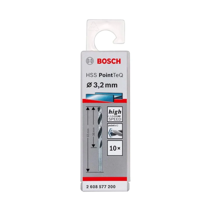 Metal drill Bosch 2608577200, HSS, PointTeQ 3.2x65x36 mm