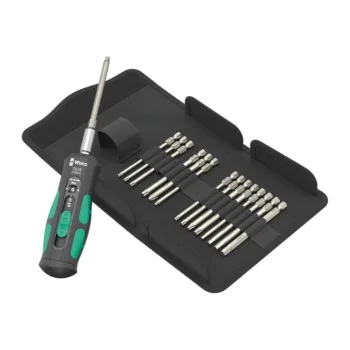 Комплект динамометрична отвертка с накрайници Wera 05075851001, 16 бр, 1/4"