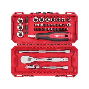 Комплект гедоре Milwaukee 4932498381, 38 части, 1/4"