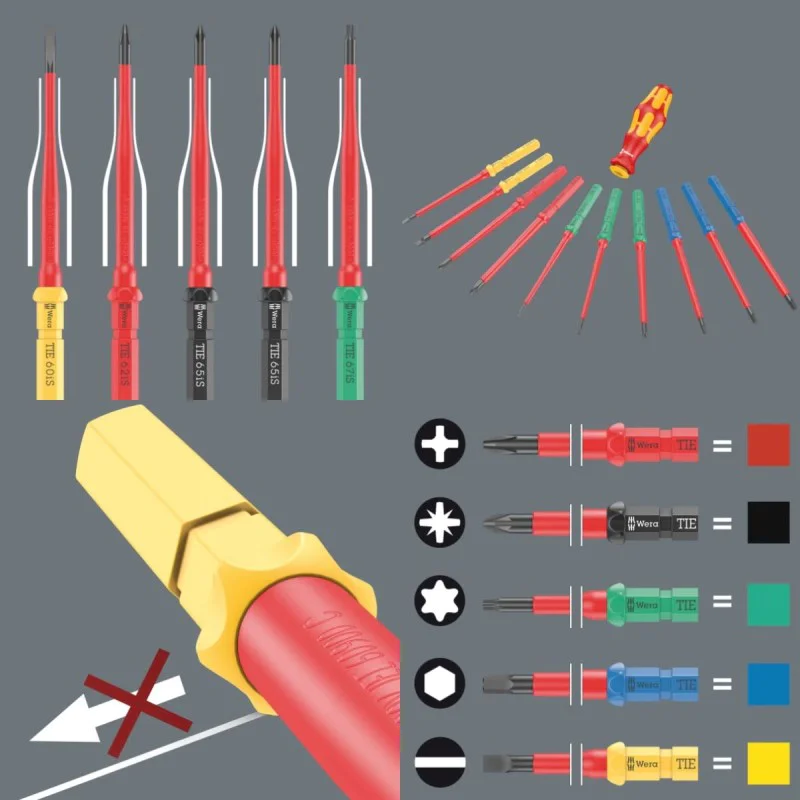Screwdriver set with bits Wera 05006617001, 26 pcs, VDE
