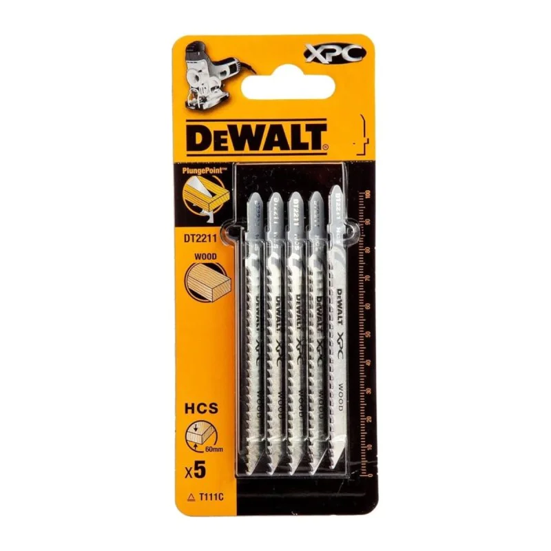 Blades for wood jigsaw Dewalt DT2211, 5 pcs.