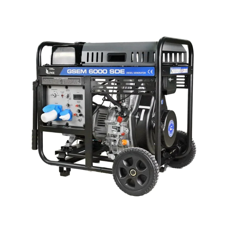Diesel single-phase generator REM Power GSEm 6000 SDE, 5 kW, 456 cm3, 39060000601