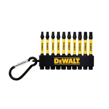 Комплект ударни накрайници с карабинер Dewalt DT7275, 10 бр, 57 мм