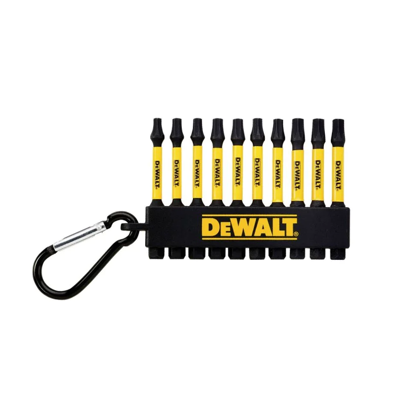 Set of impact sockets with carabiner Dewalt DT7275, 10 pcs, 57 mm