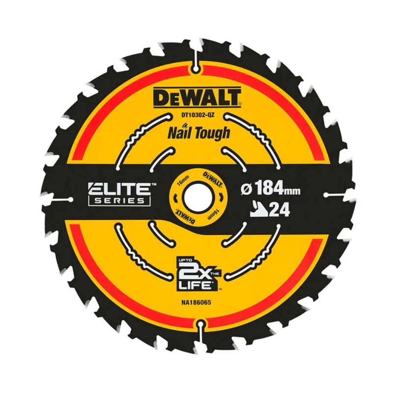 DeWalt DT10401 wood saw blade, 184 x 20 mm, 24 T