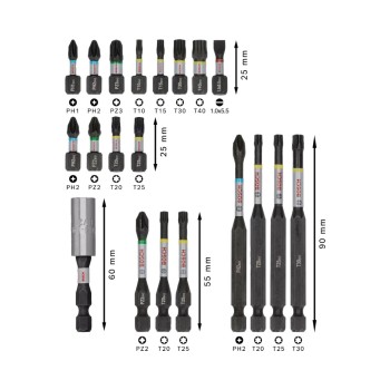 Комплект битове Bosch 2608521U74, 20 бр