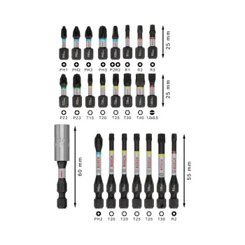 Комплект битове Bosch 2608521U75, 24 бр