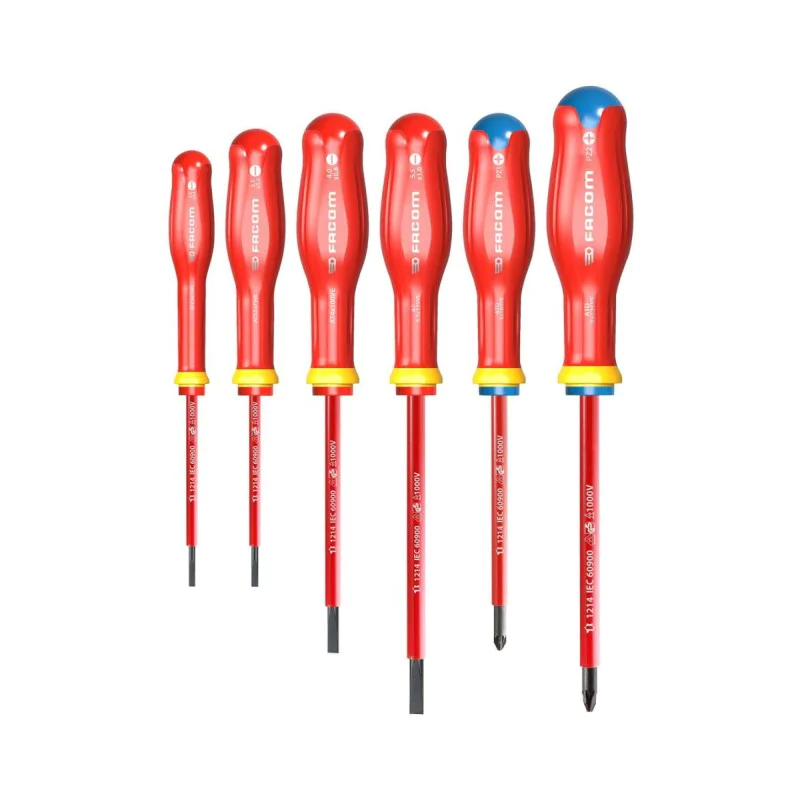 Set of insulated screwdrivers Facom ATDVE.J6PB, 6 pcs