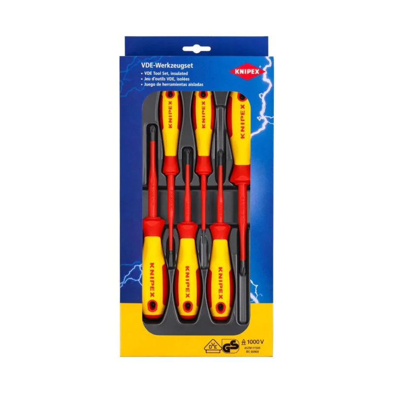 Set of screwdrivers Knipex 00 20 12 V04, 6 pcs, VDE