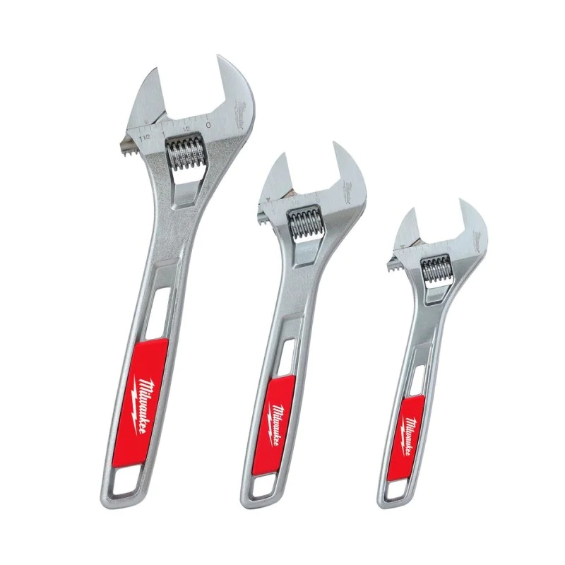 Milwaukee adjustable wrench set 4932493414, 3pcs