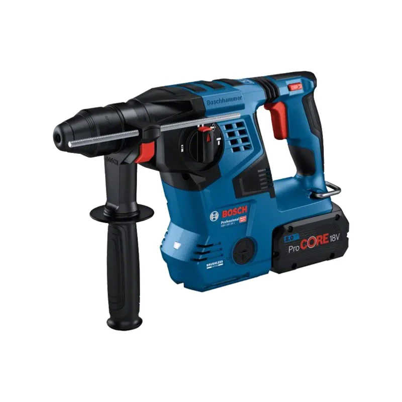 Cordless drill Bosch GBH 18V-28 C Professional 0611920000, 3.3 J, SDS plus + Battery procore 8.0Ah