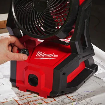 Акумулаторен вентилатор Milwaukee M18AFG2-0, 18 V, 1.444 м³/ч, 4933493443