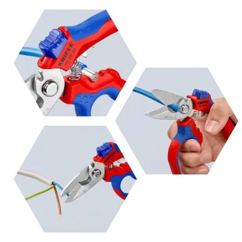 Ъглова ножица за кабели Knipex 95 05 20 SB, 160 мм