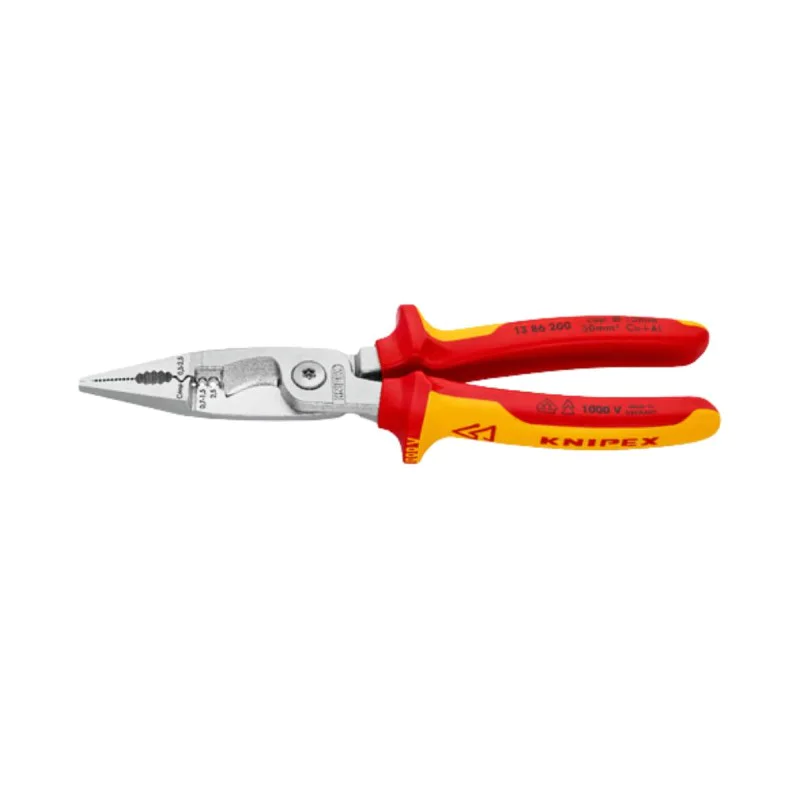 Combination pliers Knipex 13 86 200, 200 mm, VDE, 6in1