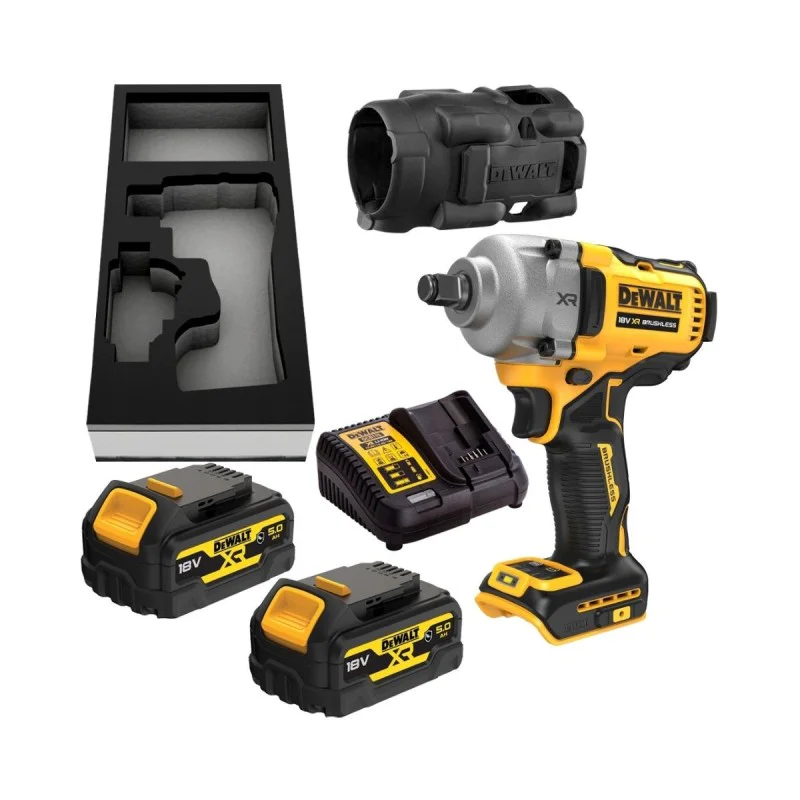 Cordless impact wrench DeWALT DCF891P2G, 812 Nm, 18 V, 1/2''