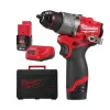 Cordless screwdriver Milwaukee M12FDD2-202X, 12V, 45 Nm, 4933479873