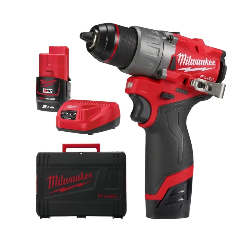 Cordless screwdriver Milwaukee M12FDD2-202X, 12V, 45 Nm, 4933479873