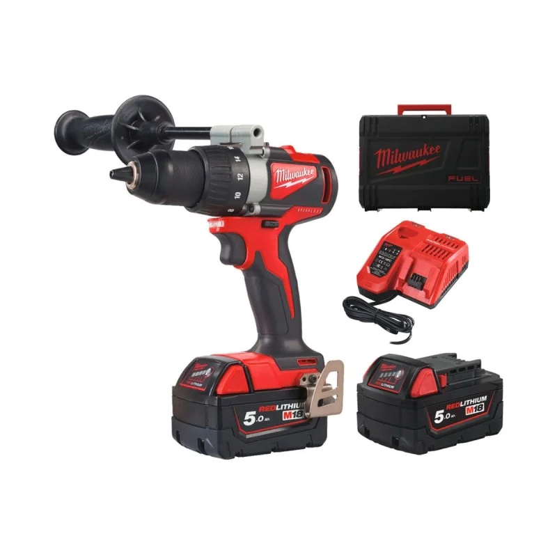Cordless screwdriver Milwaukee M18BLDD2-502X, 18V, 82Nm, 4933464515
