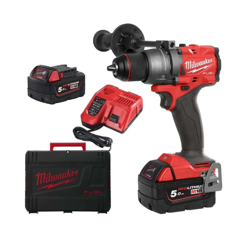 Cordless screwdriver Milwaukee M18FDD3-502X, 18 V, 158 Nm, 4933479863