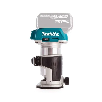 Акумулаторна челна фреза Makita DRT50ZX2, 18 V, 6/8 мм