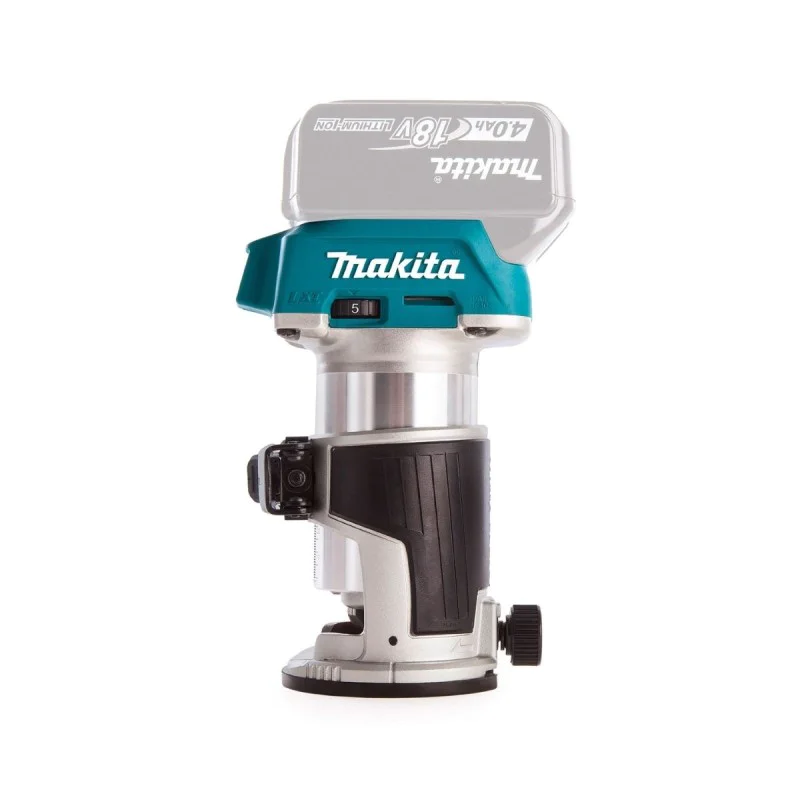 Cordless end mill Makita DRT50ZX2, 18 V, 6/8 mm