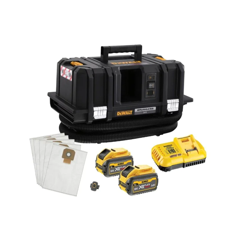 Cordless vacuum cleaner for wet and dry cleaning DeWALT DCV586MT2, 18V/54 V