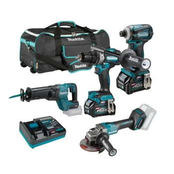 Комплект акумулаторни машини Makita DK0126G401, 40 V, (DF001G / TD001G / GA005G / JR001G)