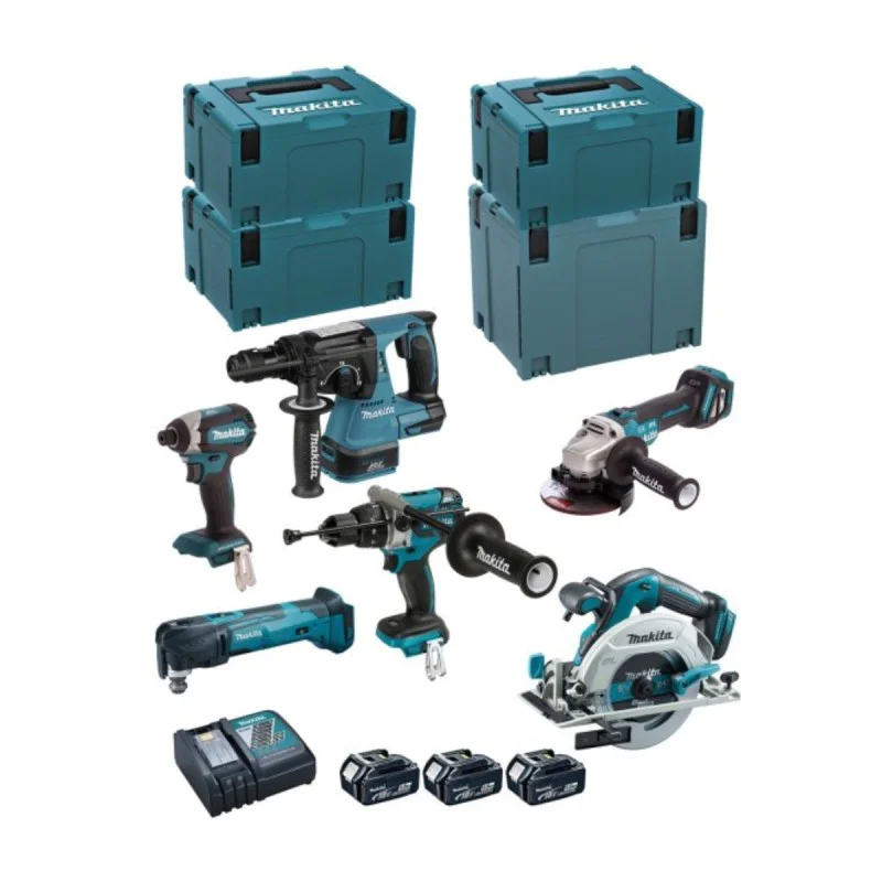 Cordless Makita DLX6085TJ, 18V